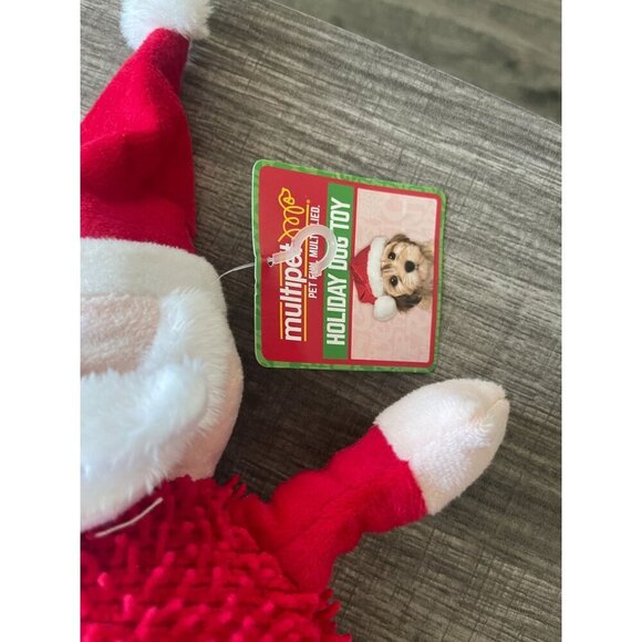 Multipet Christmas Dog Toys Santa & Reindeer w/ Squeaker Stocking Stuffers - Picture 5 of 10